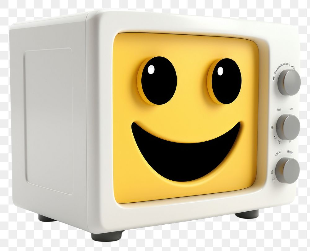 PNG Microwave face white background anthropomorphic. AI generated Image by rawpixel.
