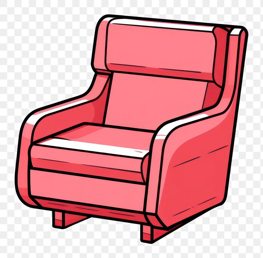 PNG Chair furniture armchair white background. AI generated Image by rawpixel.