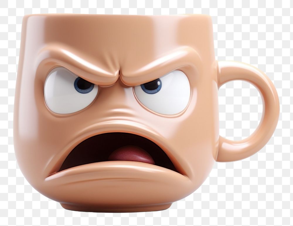 PNG  Tea cup cartoon coffee mug. AI generated Image by rawpixel.