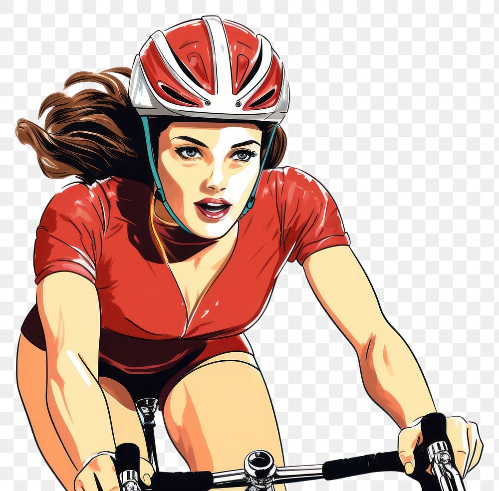 PNG A cycling woman bicycle vehicle sports. AI generated Image by rawpixel.