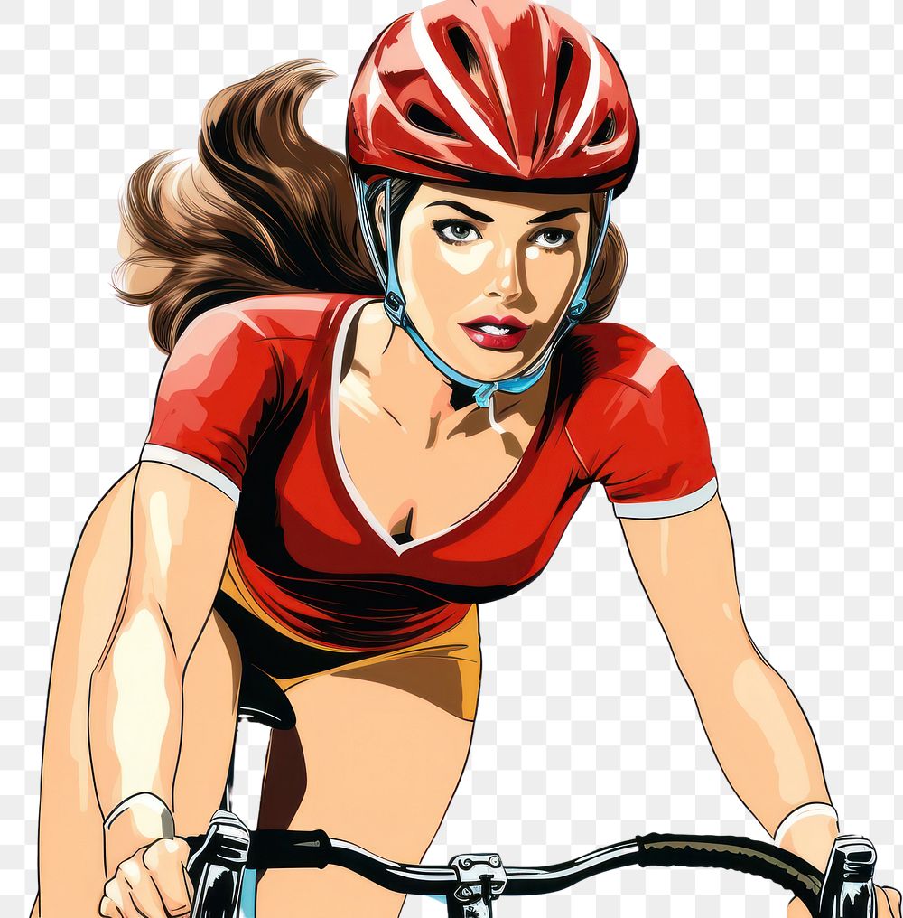 PNG A cycling woman bicycle vehicle sports. AI generated Image by rawpixel.