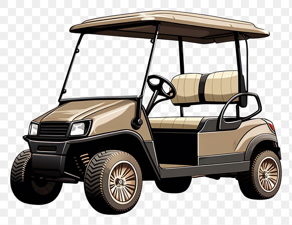 PNG Golf cart vehicle wheel transportation. AI generated Image by rawpixel.