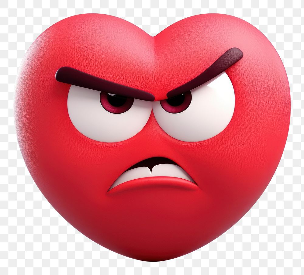 PNG  Heart cartoon emoticon outdoors. AI generated Image by rawpixel.