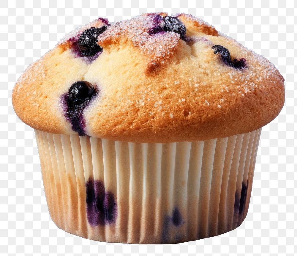 photo of *blueberry muffin* top view, 8k, isolated on solid pastel color studio background --ar 3:2