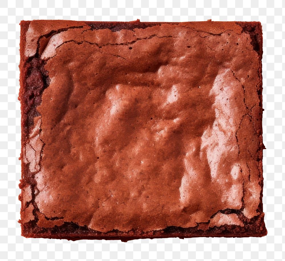 photo of *brownie* top view, 8k, isolated on solid pastel color studio background --ar 3:2