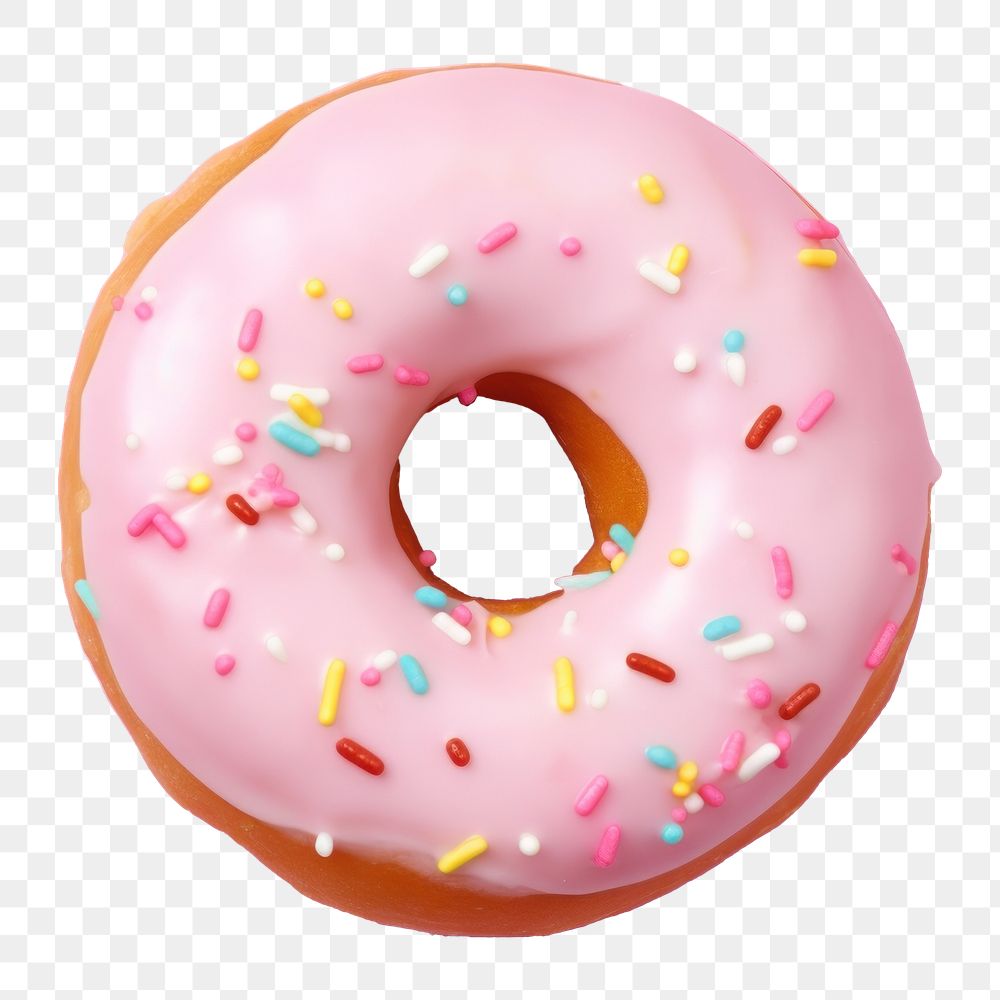 photo of *donut* top view, 8k, isolated on solid pastel color studio background --ar 3:2