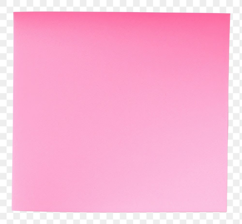 PNG  Pink sticky note paper white background simplicity. AI generated Image by rawpixel.