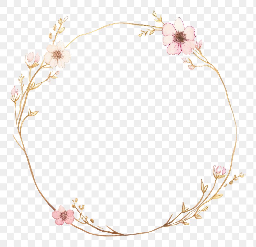 PNG Pink flower wreath jewelry plant celebration. AI generated Image by rawpixel.