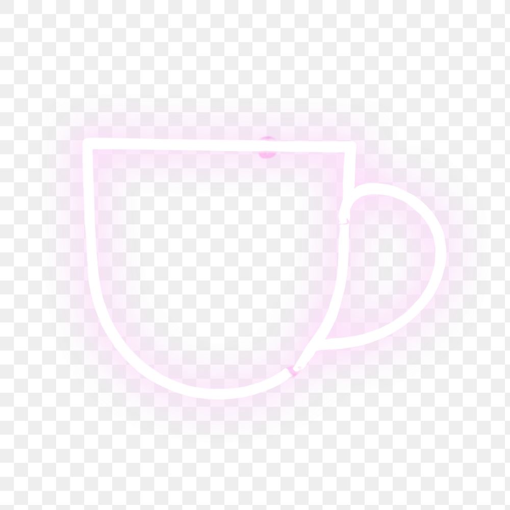 PNG Pastel neon coffee light purple cup. AI generated Image by rawpixel.