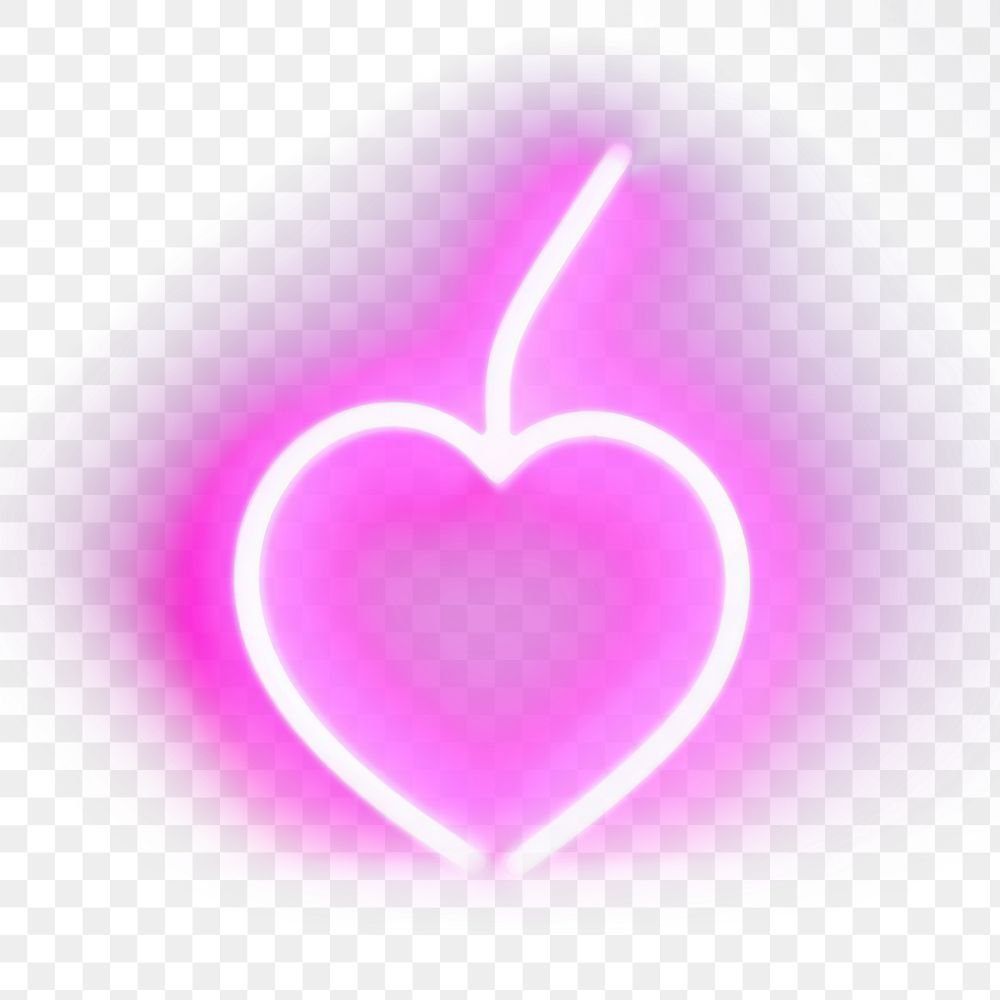PNG Pastel neon fruit light purple night. AI generated Image by rawpixel.