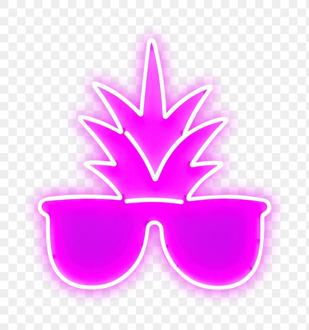 PNG Pastel neon pineapple glasses light sunglasses. AI generated Image by rawpixel.