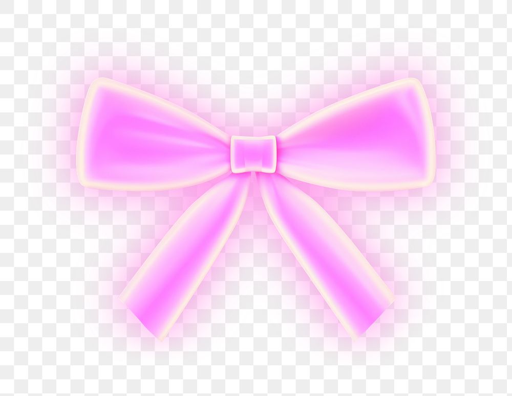 PNG Pastel neon ribbon bow purple line illuminated. AI generated Image by rawpixel.
