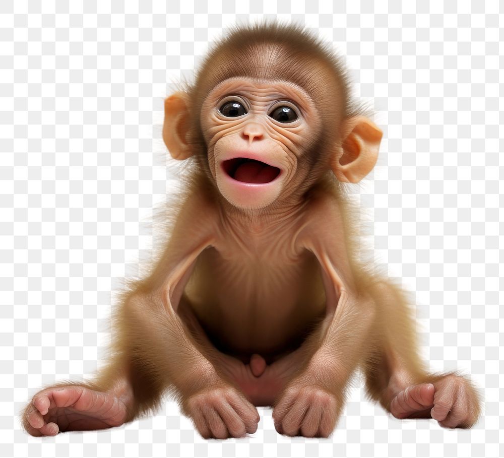 PNG Chimpanzee orangutan wildlife portrait. AI generated Image by rawpixel.