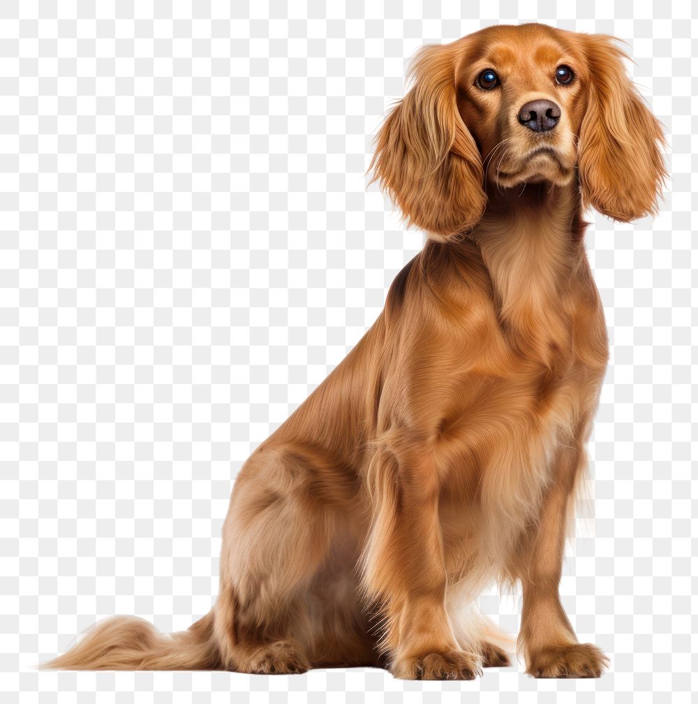 PNG  Dog spaniel animal mammal. AI generated Image by rawpixel.