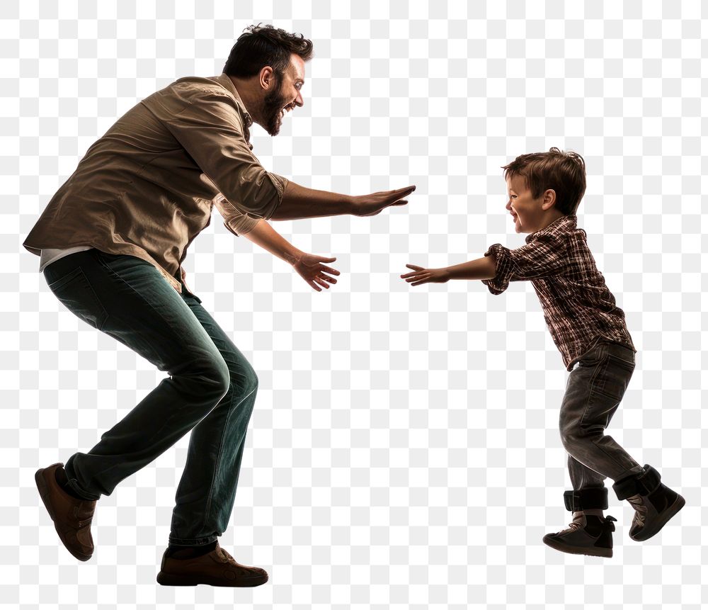 PNG  Father and son footwear adult child. AI generated Image by rawpixel.