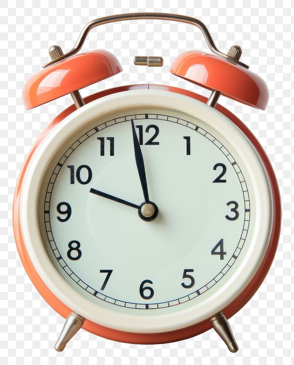 PNG Retro alarm clock white background furniture deadline. AI generated Image by rawpixel.