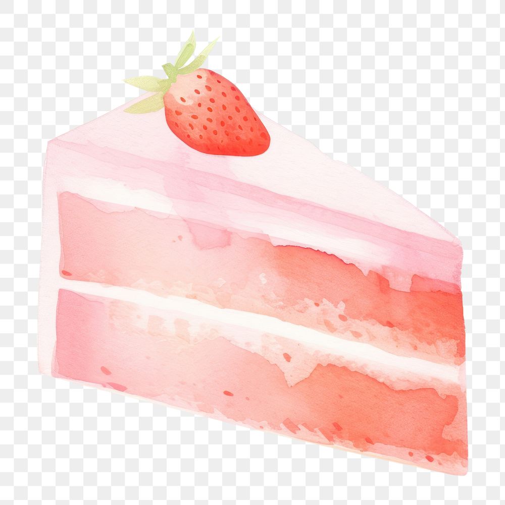 PNG Strawberry cake dessert cream fruit. 