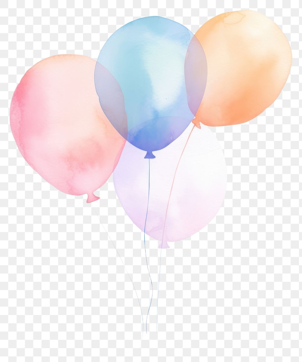 PNG Party balloon white background anniversary celebration. AI generated Image by rawpixel.