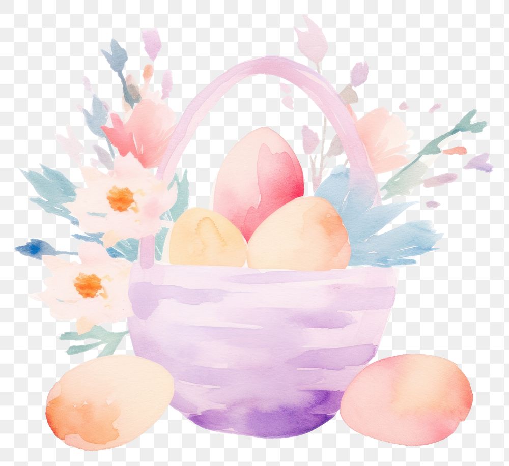 PNG Easter basket food egg. AI generated Image by rawpixel.