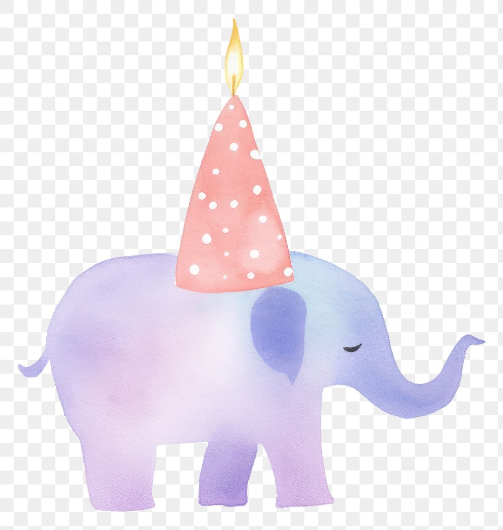 PNG Elephant celebrating birthday mammal animal representation. AI generated Image by rawpixel.