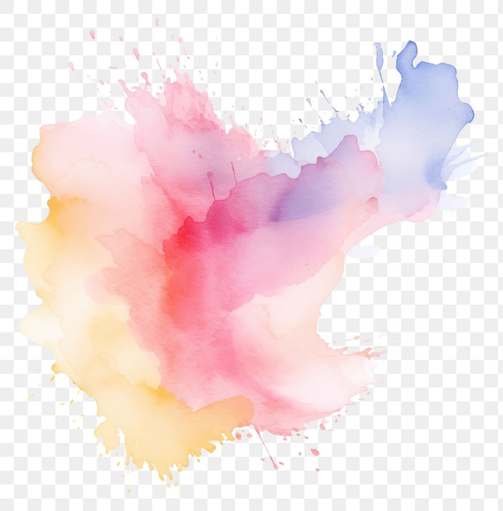 PNG Rainbow splash backgrounds white background splattered. AI generated Image by rawpixel.