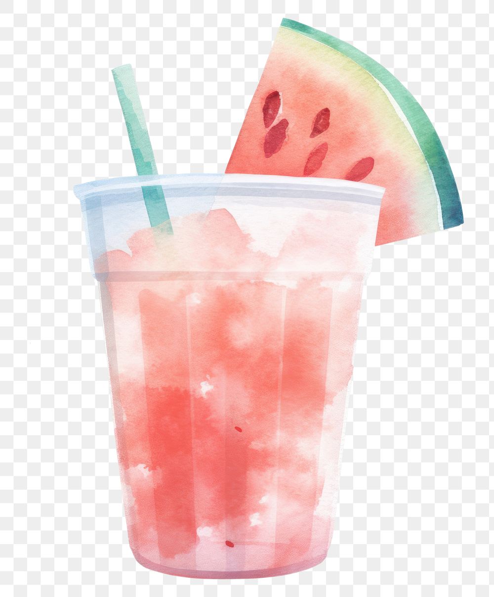 PNG Watermelon smoothie fruit drink juice. AI generated Image by rawpixel.