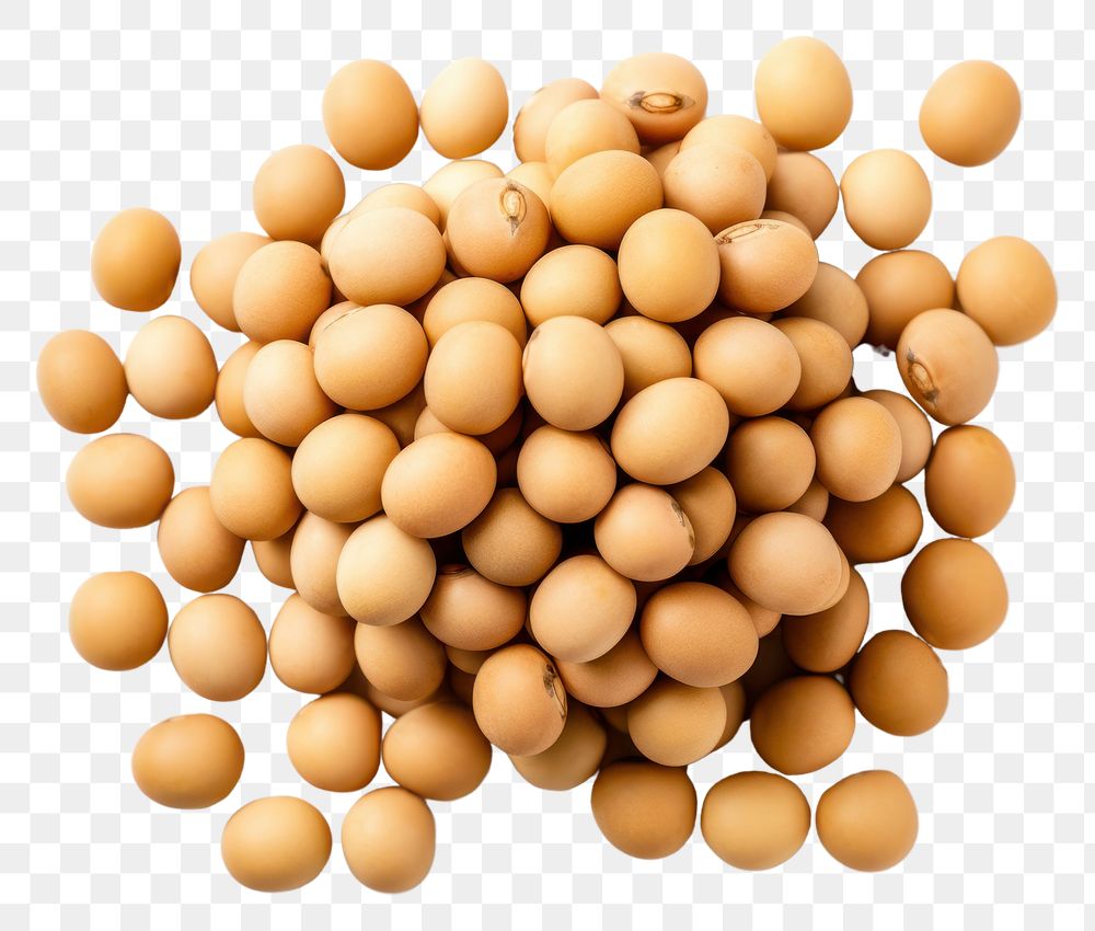 PNG Stacked soybeans vegetable food white background. AI generated Image by rawpixel.