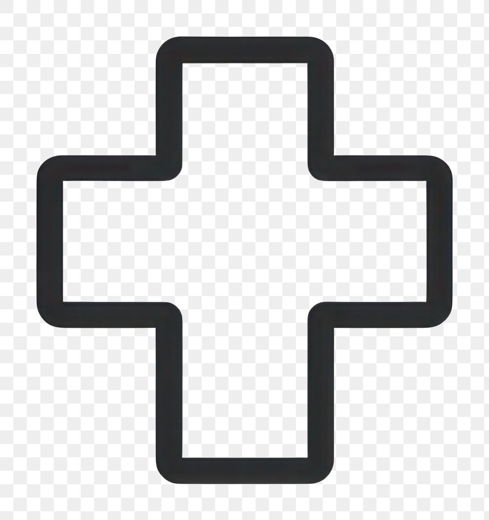 PNG Minimalist medical cross icon