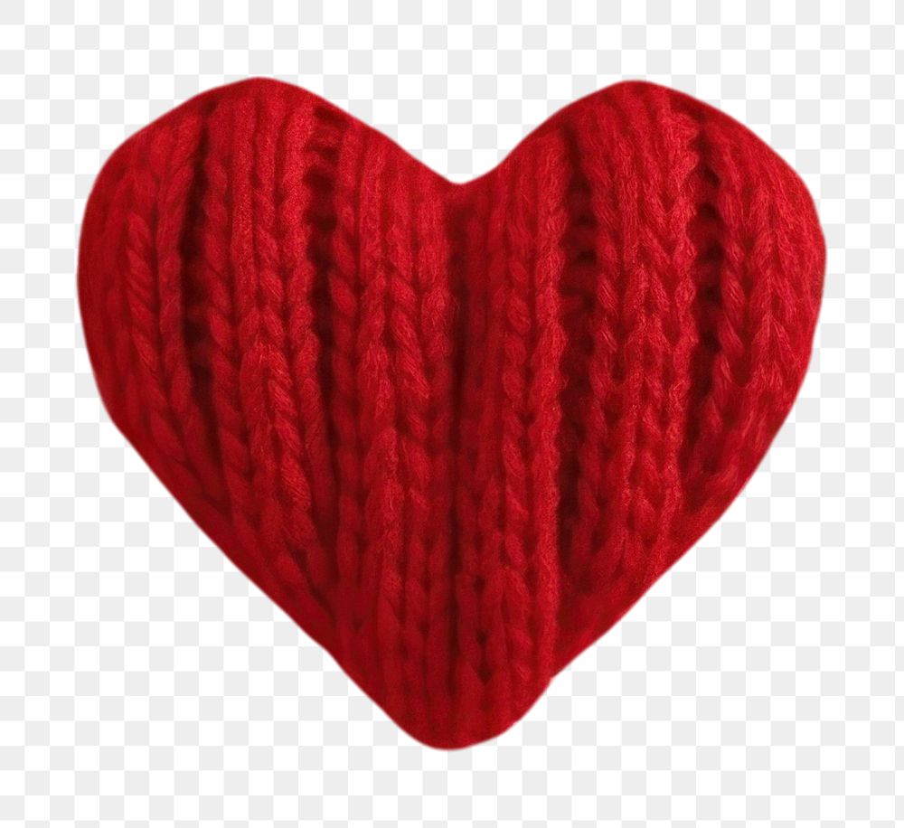 PNG Heart textile knitted sweater. AI generated Image by rawpixel.
