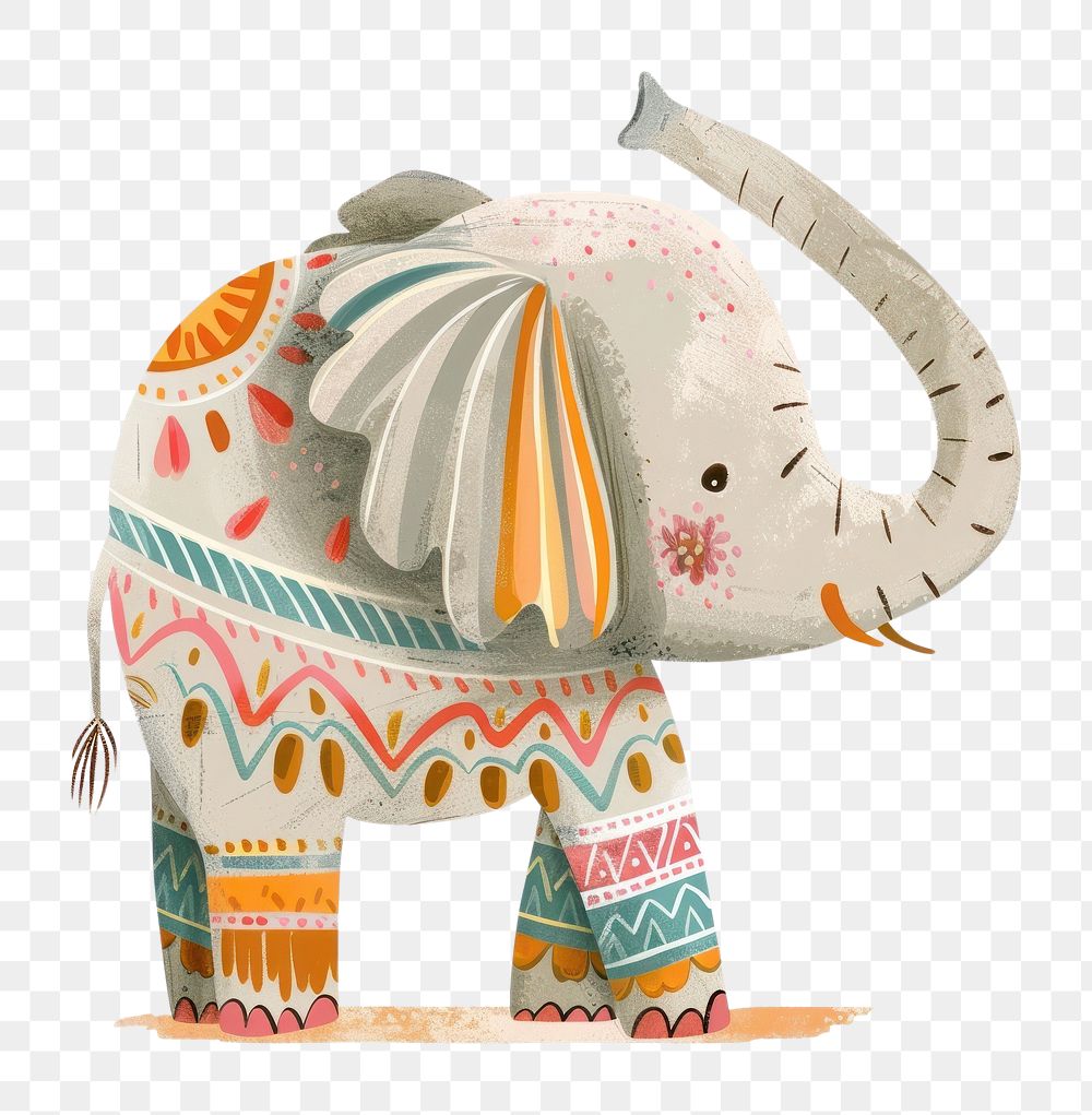 PNG Aesthetic of elephant art handicraft wildlife.