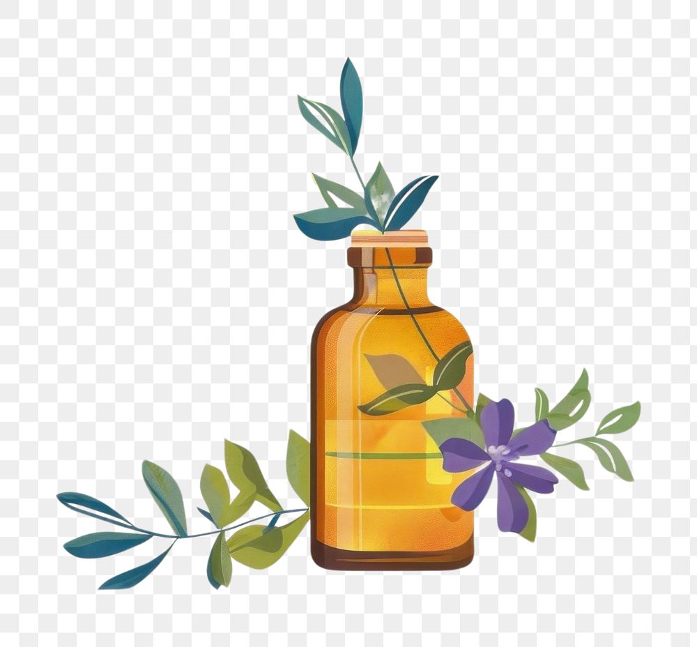 PNG Essential oil bottle astragalus cosmetics blossom.