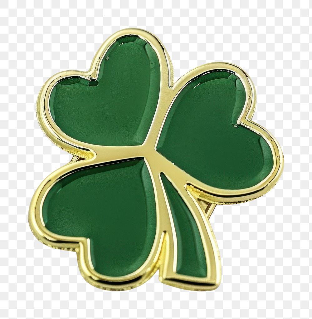 PNG Clover shape pin badge accessories accessory jewelry.