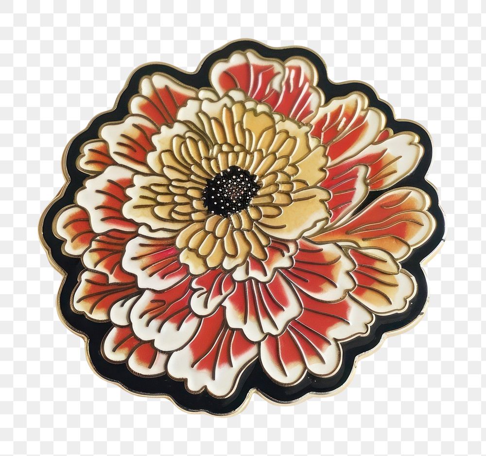 PNG Flower pin badge accessories accessory jewelry.