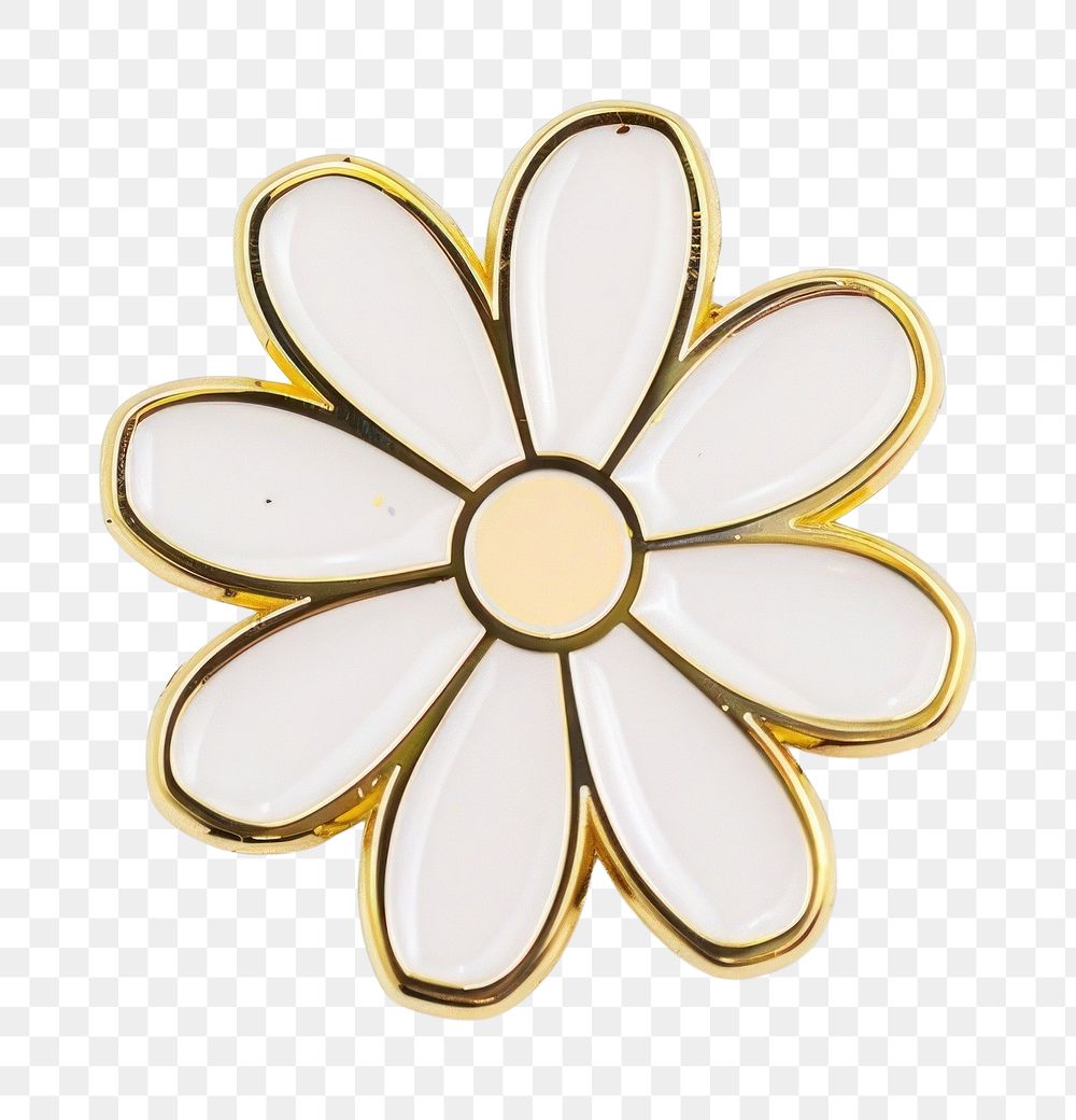 PNG Flower shape pin badge accessories accessory jewelry