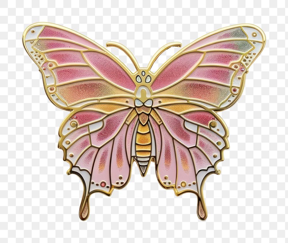 PNG Butterfly shape pin badge accessories accessory jewelry