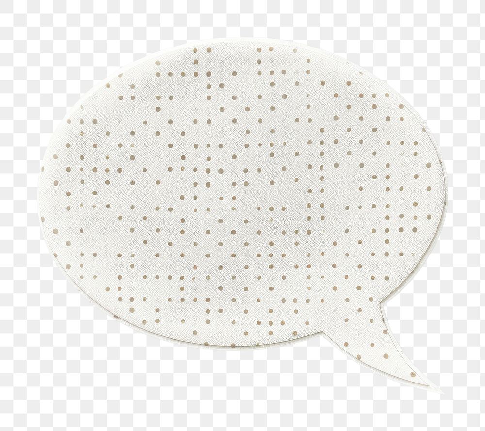 PNG White speech bubble shape pattern handicraft porcelain.