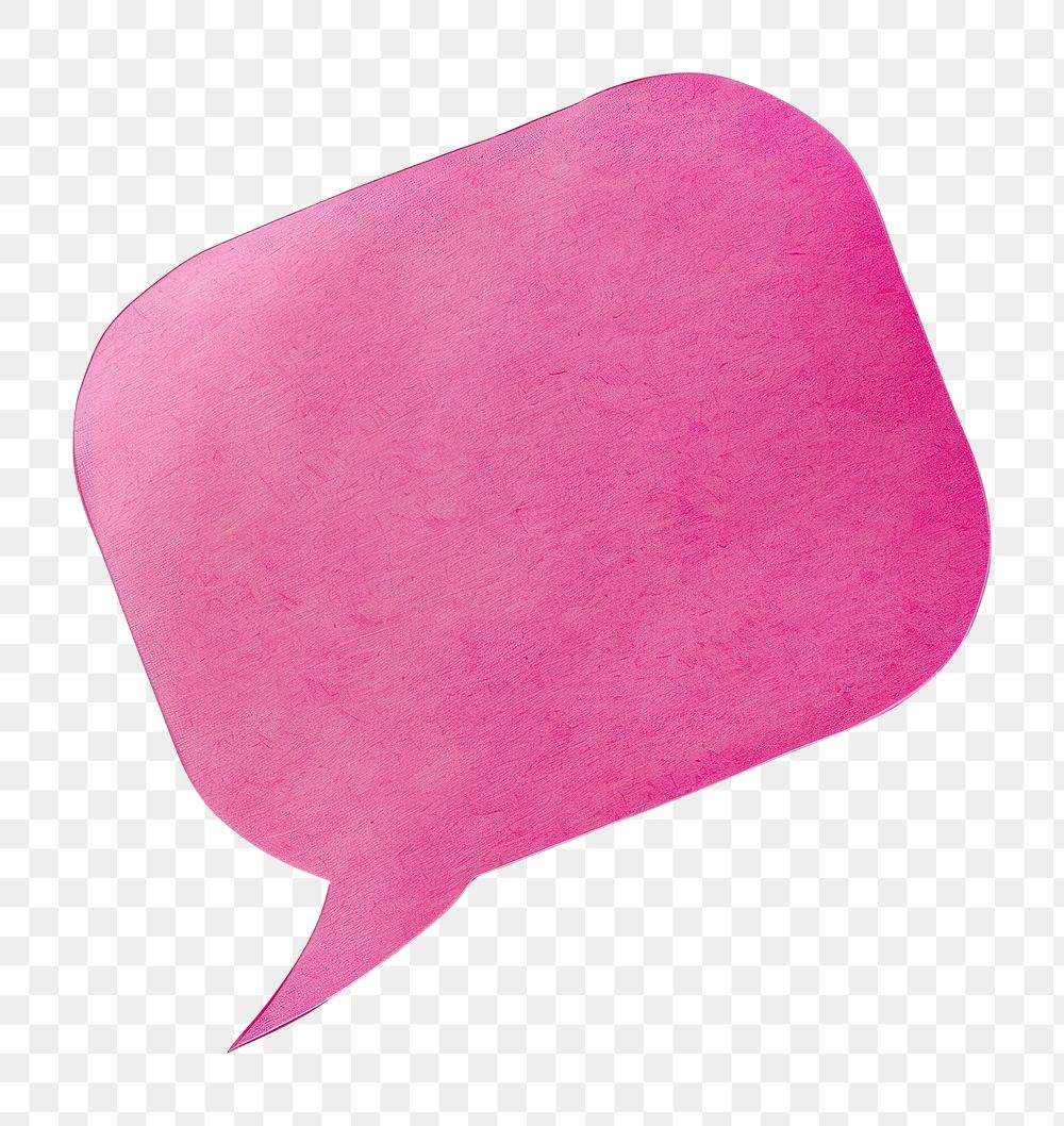 PNG Pink speech bubble shape paper blossom cushion.