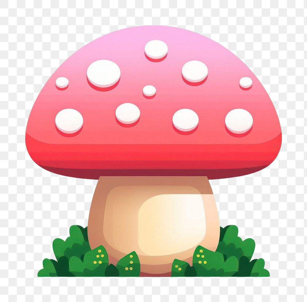 Toadstool pixel mushroom amanita fungus.