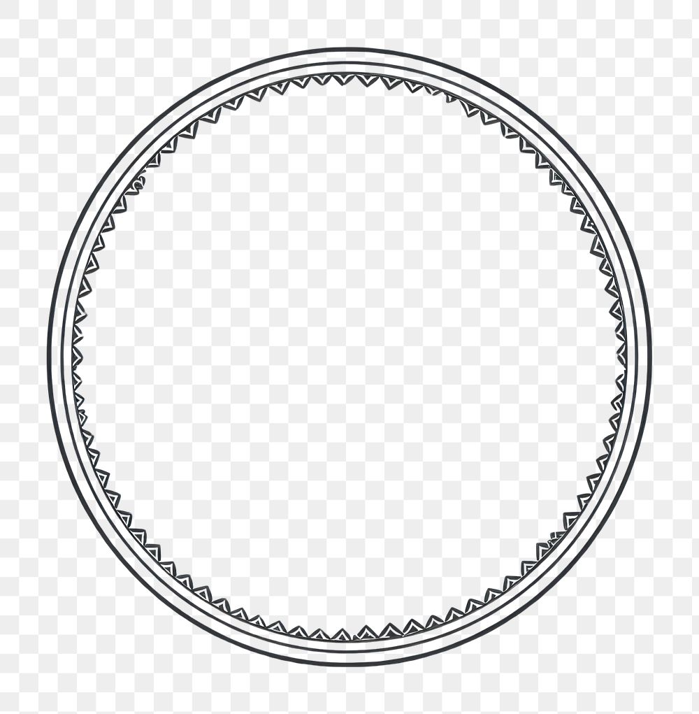 Circular shaped frame oval.