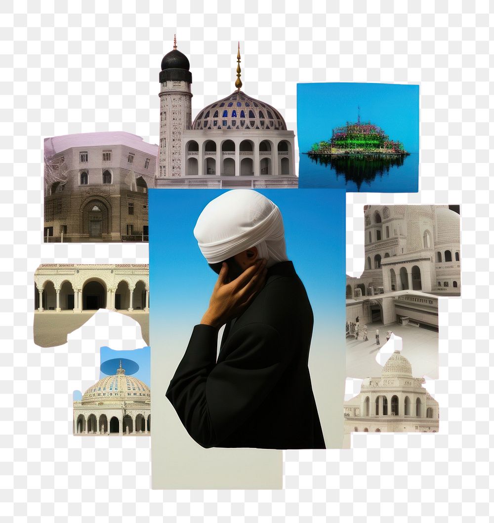 PNG Pop islam art collage represent of islam culture architecture photography building.