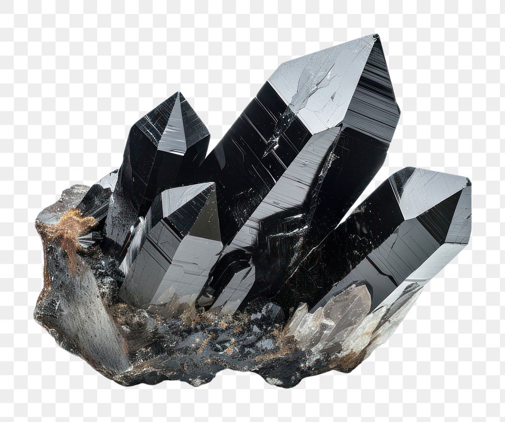 PNG Black onyx crystal  mineral machine.