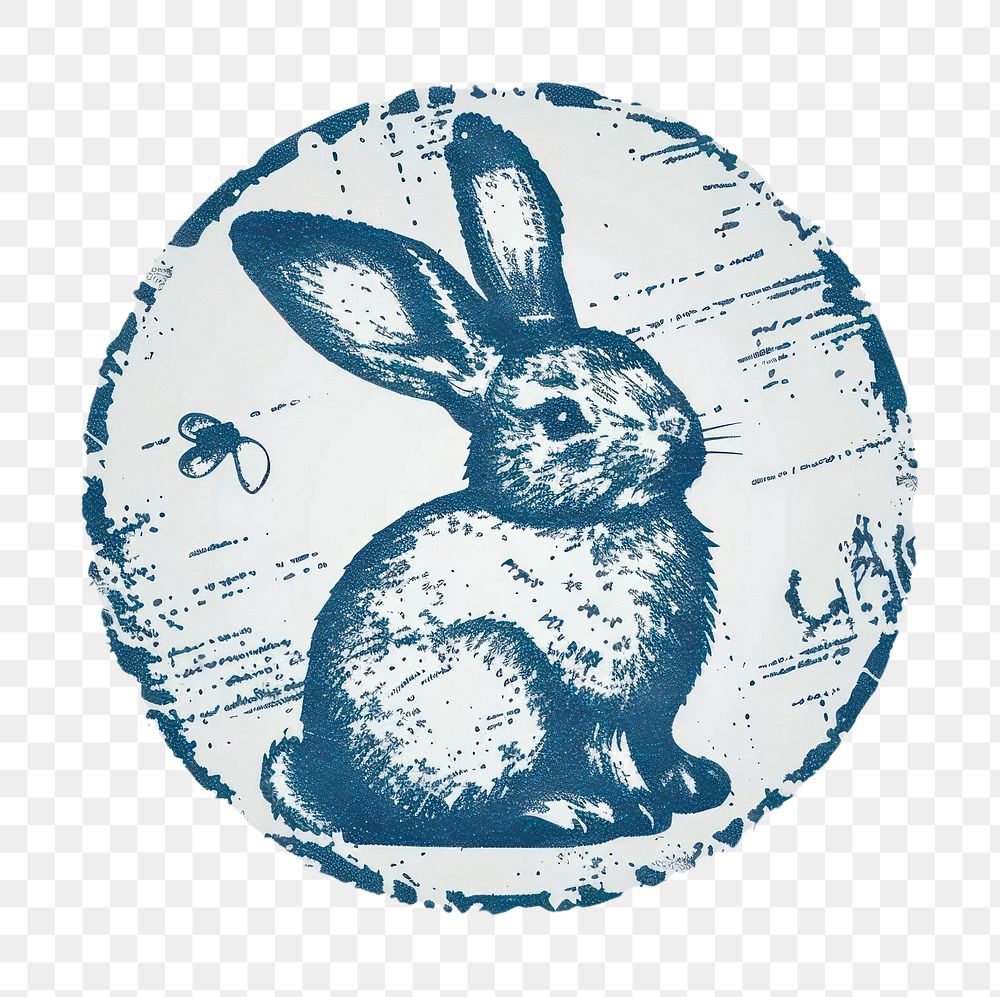 PNG Easter bunny illustrated drawing animal