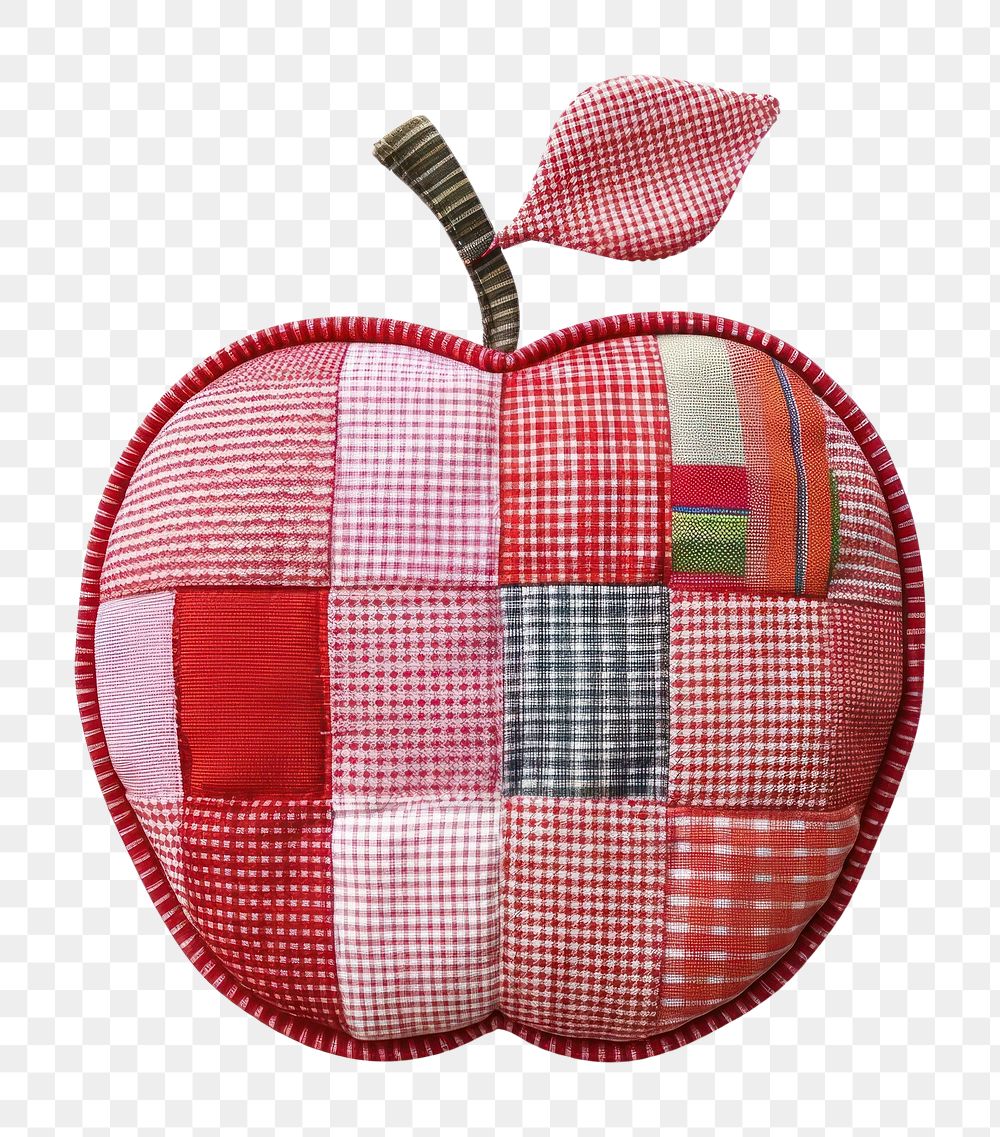 PNG Apple patchwork accessories accessory applique.