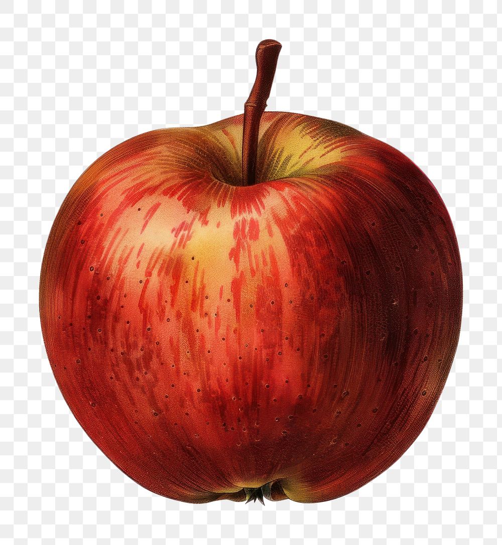 PNG Old illustration apple produce fruit plant