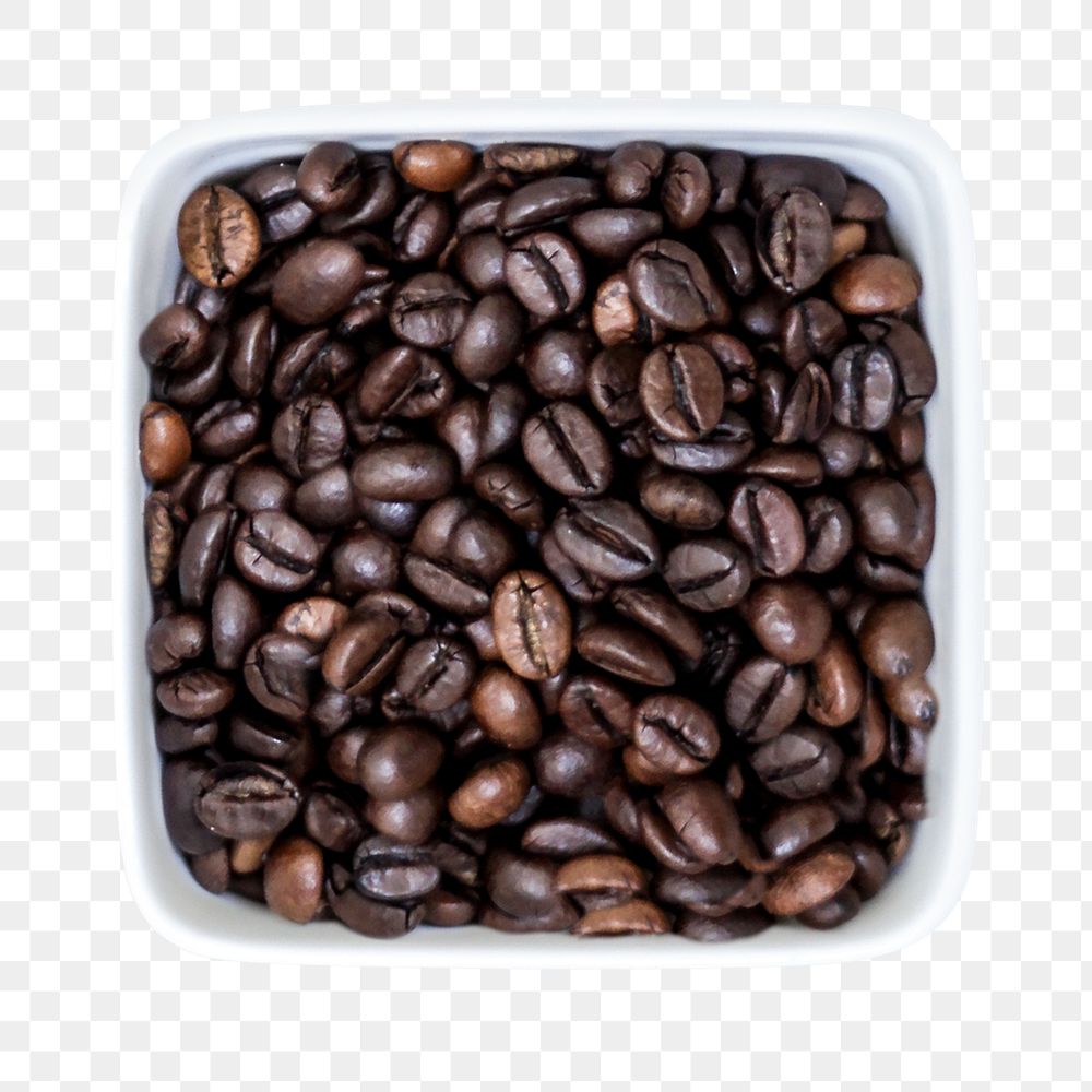 Roasted coffee png sticker, food & drink transparent background