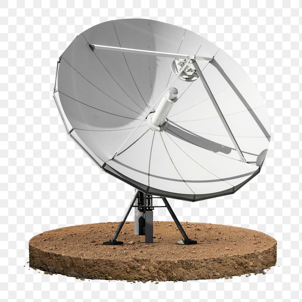 Satellite dish png sticker, transparent background