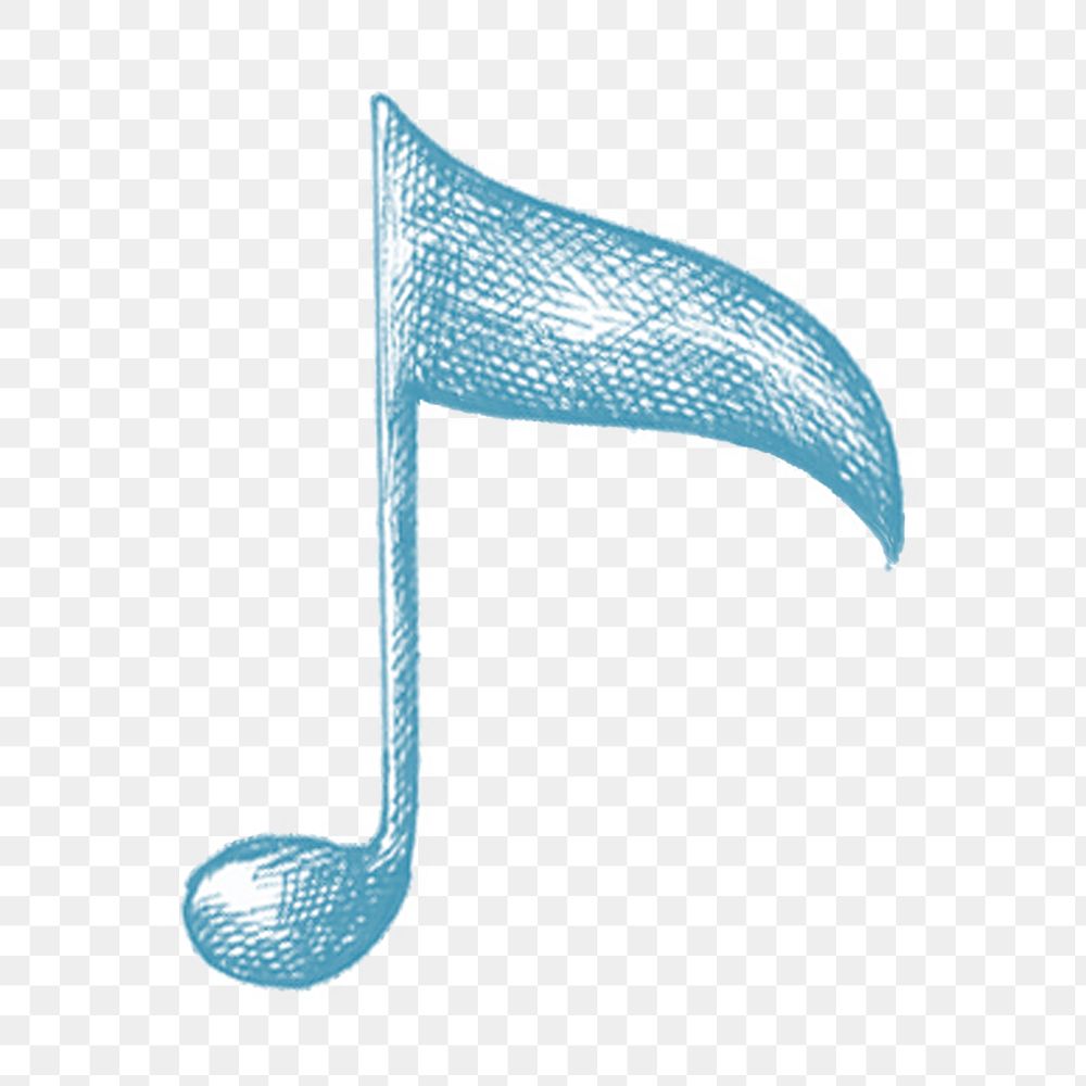 Musical note png sticker, transparent background