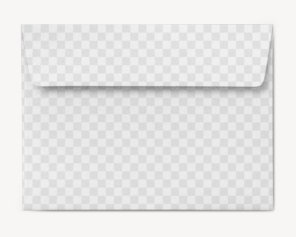 Envelope png mockup, transparent stationery