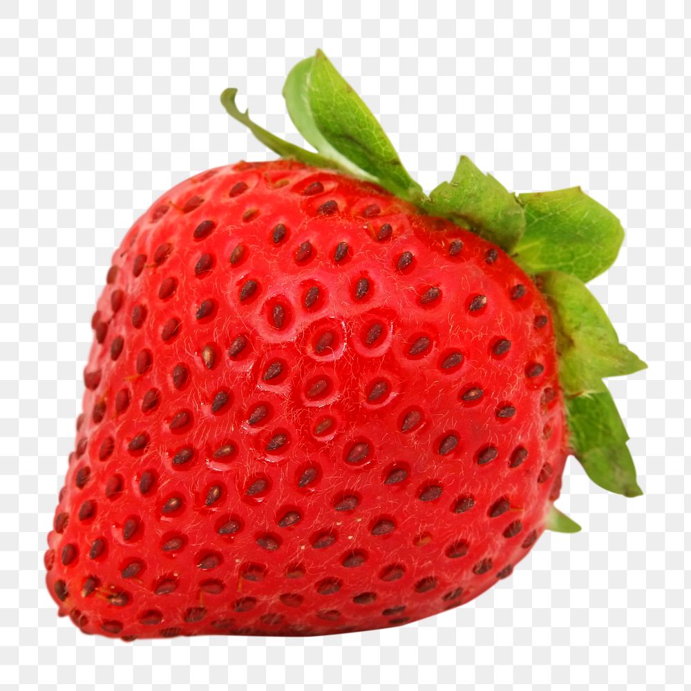 Strawberry fruit png sticker, transparent background