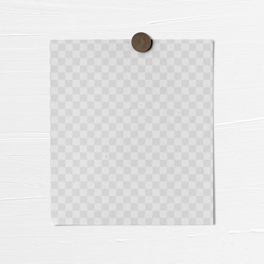 Note paper png transparent mockup